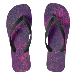 Dunkle lila violette Textur Texturtextur aus Wildl Badesandalen