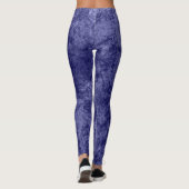 Dunkle lila violette Textur Texturtextur aus Wildl Leggings (Rückseite)