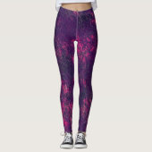 Dunkle lila violette Textur Texturtextur aus Wildl Leggings (Vorderseite)