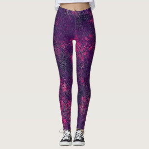 Dunkle lila violette Textur Texturtextur aus Wildl Leggings
