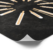 Dunkle Limone Abfälle Moderne Industrie Poster (Ecke)