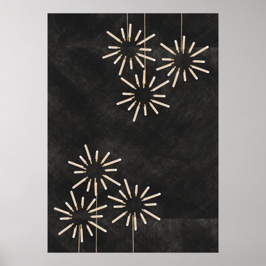 Dunkle Limone Abfälle Moderne Industrie Poster (Vorne)