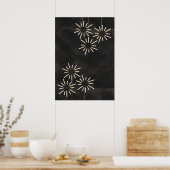 Dunkle Limone Abfälle Moderne Industrie Poster (Küche)