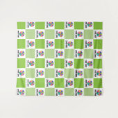 Dunkle Limone Karo Muster für Ihr Logo Wandteppich (Vorderseite (Horizontal))