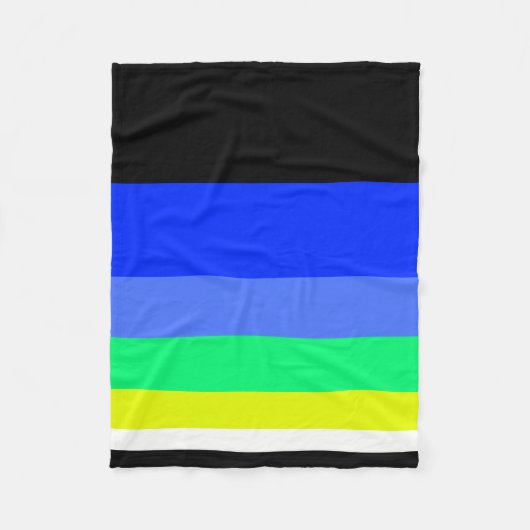 Dunkle Linien Fleecedecke (Vorderseite)