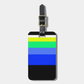 Dunkle Linien Gepäckanhänger (Vorderseite vertikal)