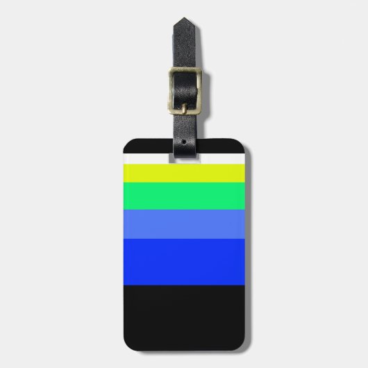 Dunkle Linien Gepäckanhänger (Vorderseite vertikal)