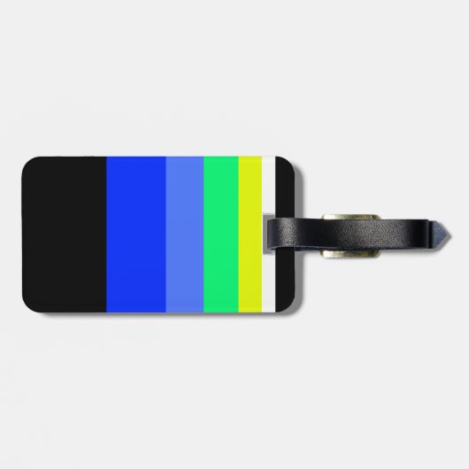 Dunkle Linien Gepäckanhänger (Rückseite horizontal)