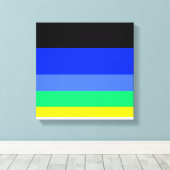 Dunkle Linien Leinwanddruck (Insitu (Holzboden))