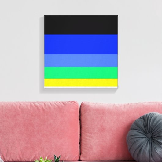 Dunkle Linien Leinwanddruck (Insitu (Wohnzimmer))