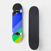 Dunkle Linien Skateboard (Vorderseite)