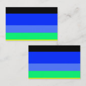 Dunkle Linien Visitenkarte (Vorne/Hinten)