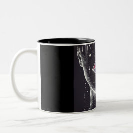 Dunkle Lippen Zweifarbige Tasse