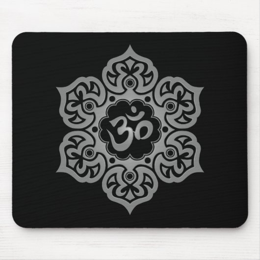 Dunkle Lotos-Blume OM Mousepad (Vorne)