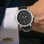 Dunkle Luftwaffe Armbanduhr<br><div class="desc">Ist es Zeit zu fliegen?</div>