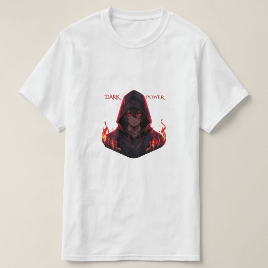 Dunkle Macht - Anime Force T-Shirt (Design vorne)