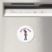 Dunkle Mädchen können nicht was? Logo Magnet (In Situ (Geschirrspüler))