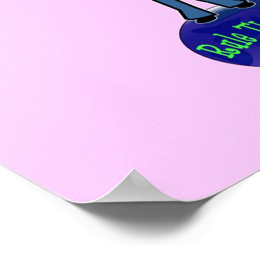 Dunkle Mädchen regieren die Welt Poster (Ecke)