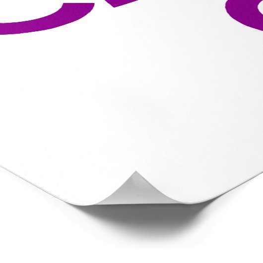 Dunkle Magenta halten Ruhe und tragen weiter Poster (Ecke)