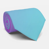 Dunkle Magenta Lila und leicht Aqua Cyan Gradient Krawatte (Gerollt)