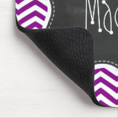 Dunkle Magenta Zickzack; Retro-Chalkboard Mousepad (Ecke)