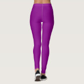 Dunkle Magentafarbe Vollton Leggings (Rückseite)