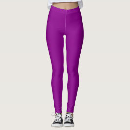 Dunkle Magentafarbe Vollton Leggings
