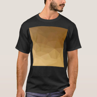 Dunkle Mandarine Abstrakt Low Polygon Hintergrund T-Shirt