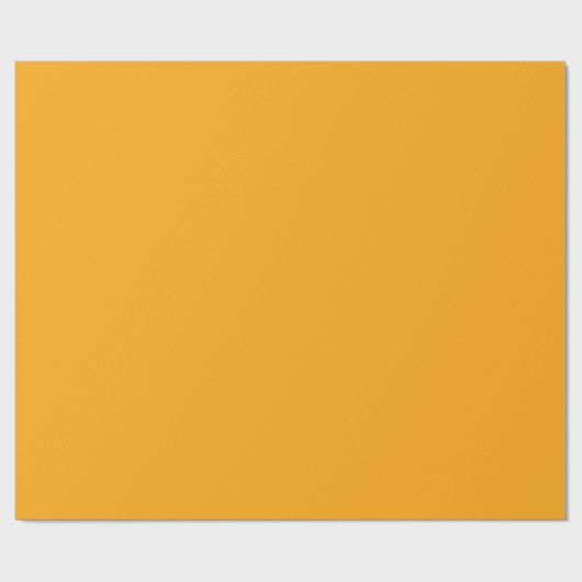 Dunkle Mandarine Solid Color Geschenkpapier (Flach)