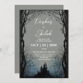 Dunkle Märchenwälder Einladung zur Hochzeit (Vorne/Hinten)