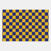 Dunkle Marine und Senfgelbe Tafel Geschenkpapier Set (Vorderseite)