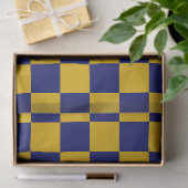 Dunkle Marine und Senfgelbe Tafel Seidenpapier (Geschenk)