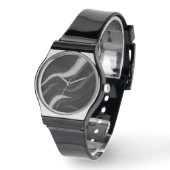 Dunkle Marmorwellen-Uhr Armbanduhr (Winkel)