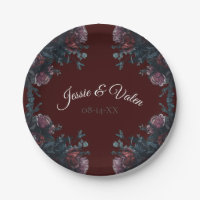 Dunkle Maroon Herbstblütenhochzeit