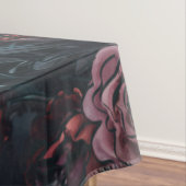 Dunkle Maroon Herbstblütenhochzeit Tischdecke (Beispiel)