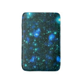 Dunkle Materie Blau Aquamarin Badematte (Vorderseite Vertikal)