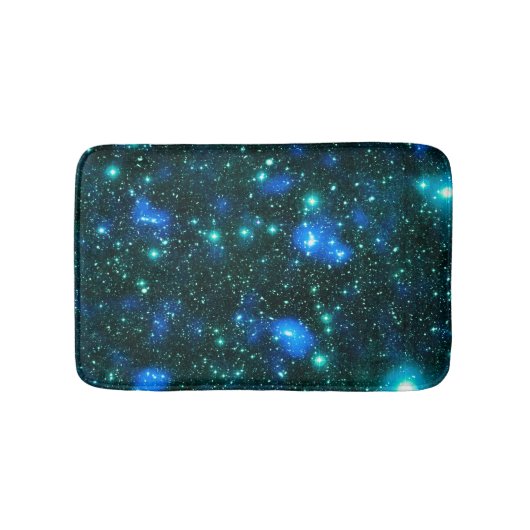 Dunkle Materie Blau Aquamarin Badematte (Vorderseite)