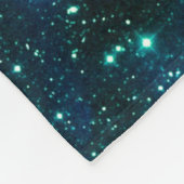 Dunkle Materie Blau Aquamarin Fleecedecke (Ecke)
