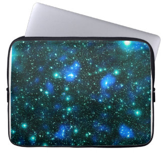 Dunkle Materie Blau Aquamarin Laptopschutzhülle
