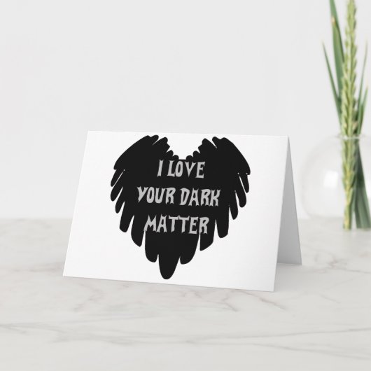 Dunkle Materie Feiertagskarte (Vorderseite)