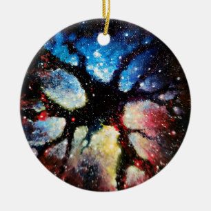 Dunkle Materie im Universum Keramik Ornament