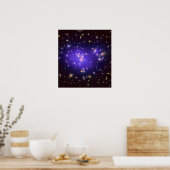 Dunkle Materie in Galaxy Cluster Abell 1689 (Hubbl Poster (Küche)