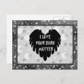 Dunkle Materie Postkarte (Vorne/Hinten)