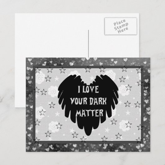 Dunkle Materie Postkarte (Vorne/Hinten)