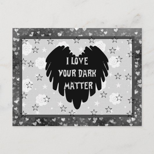 Dunkle Materie Postkarte (Vorderseite)
