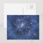 Dunkle Matterring und Galaxy Cluster in Cobalt Blu Postkarte (Vorne/Hinten)