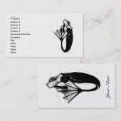 Dunkle Meerjungfrau-Visitenkarten Visitenkarte (Vorne/Hinten)