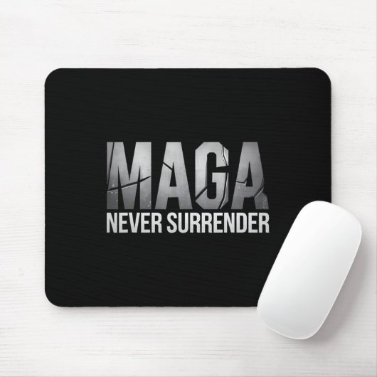 Dunkle Mega Trump 2024 nie übergeben Mousepad (Mit Mouse)