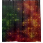 Dunkle Mehrfarben-Bokeh-Kreise 2 Duschvorhang (Vorderseite)
