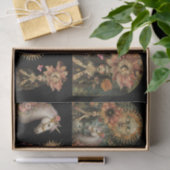 Dunkle, melancholische Fantasy-Gartenmädchen-Decou Seidenpapier (Geschenk)